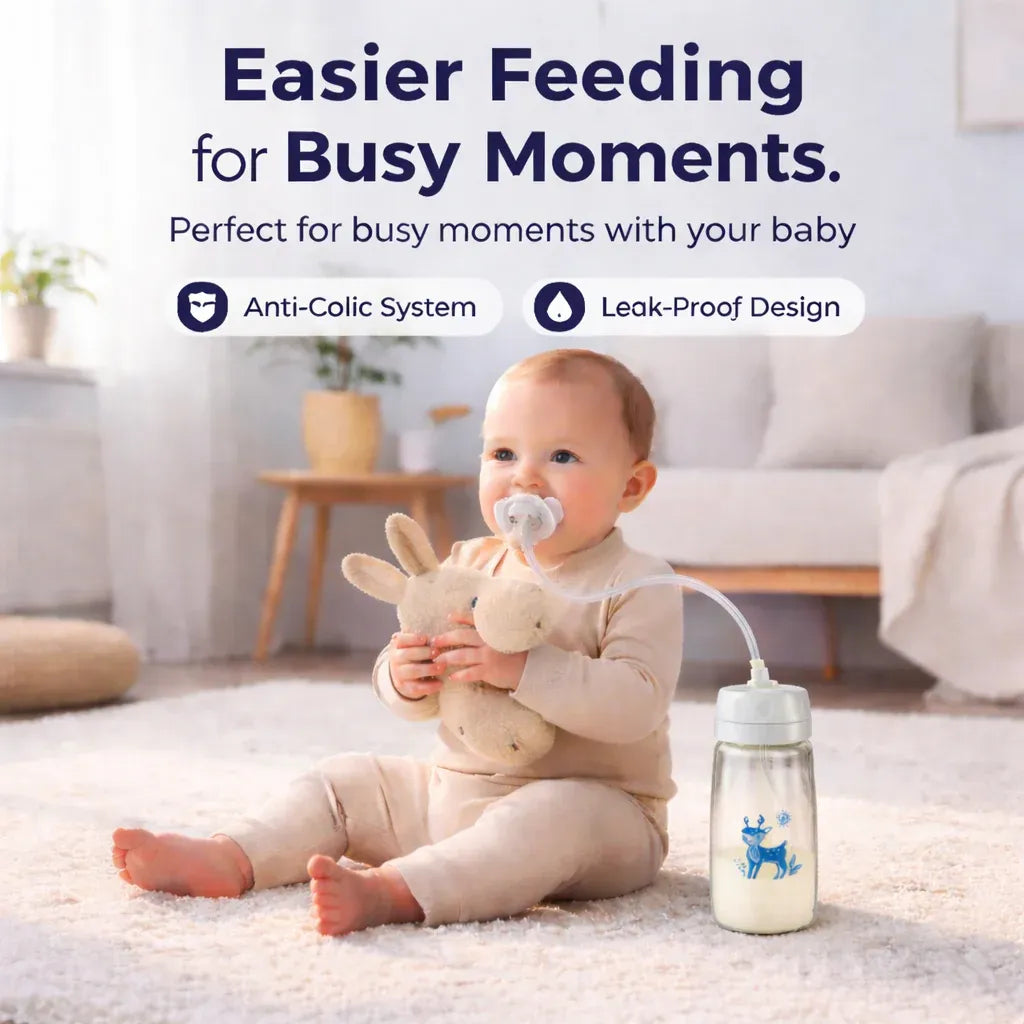 Hands-Free Baby Feeding Bottle 240ml