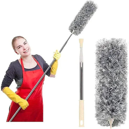 Flexible Microfiber Feather Duster Telescoping Extension Pole
