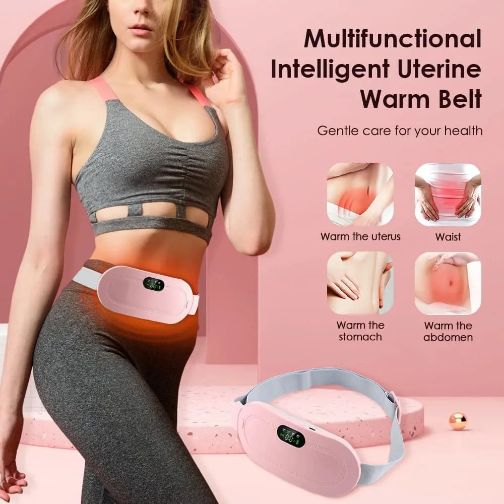 Period Cramp Relief Electric Heating Belt Massager | Luxury Desires