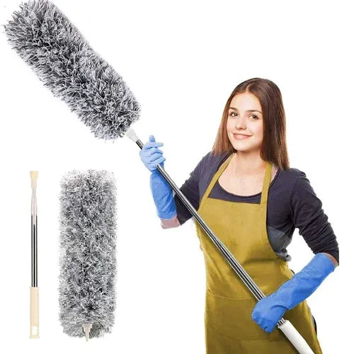 Flexible Microfiber Feather Duster Telescoping Extension Pole