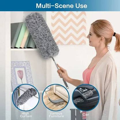 Flexible Microfiber Feather Duster Telescoping Extension Pole