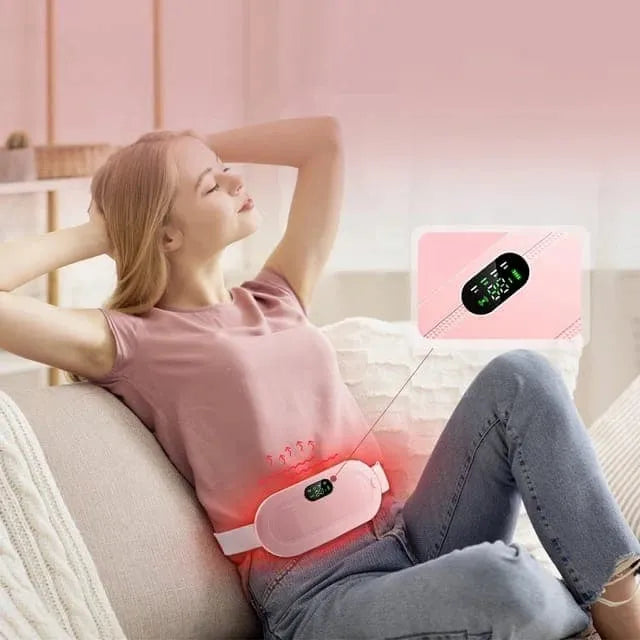 Period Cramp Relief Electric Heating Belt Massager | Luxury Desires
