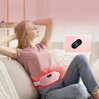 Period Cramp Relief Electric Heating Belt Massager | Luxury Desires