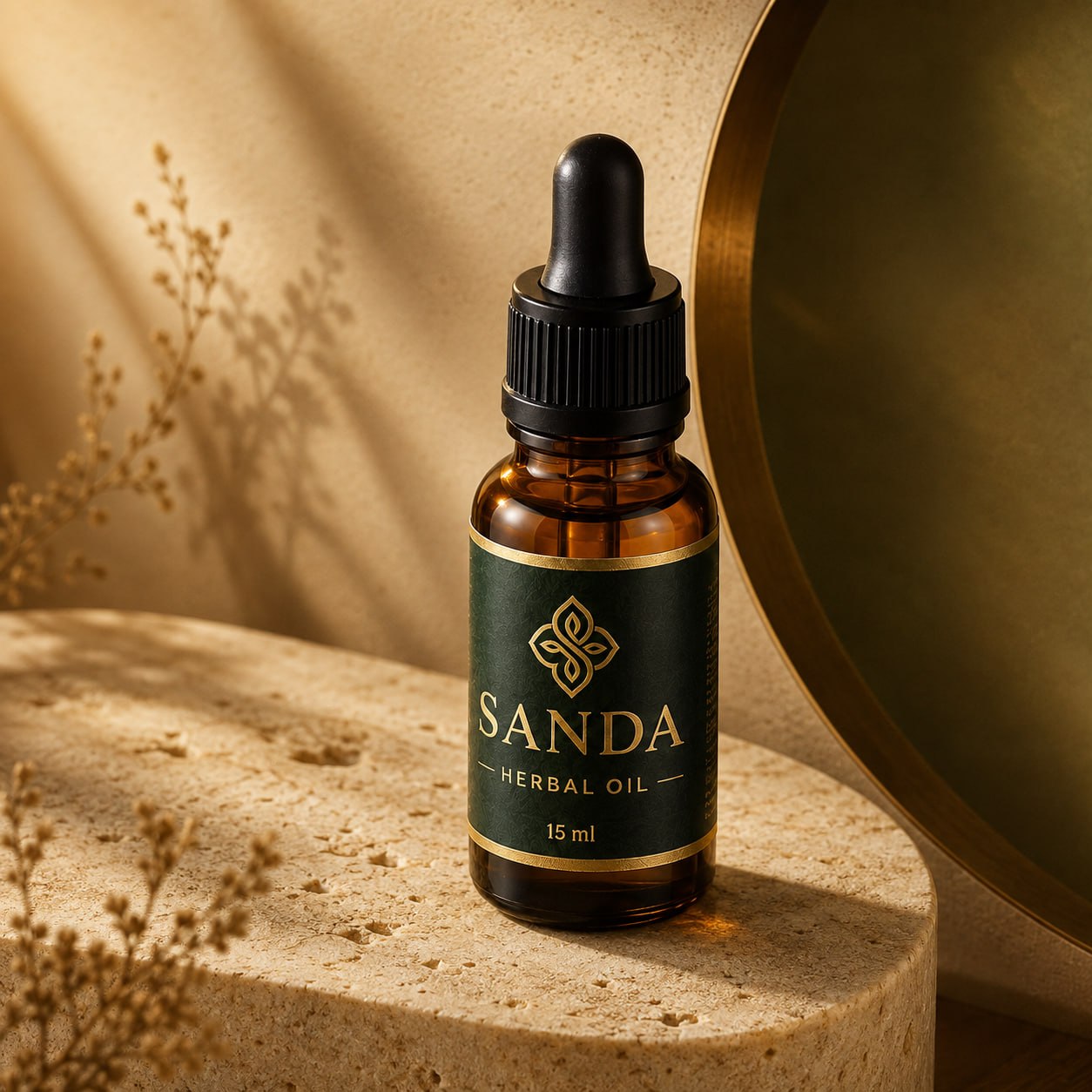 SANDA Herbal Massage Oil – Premium Traditional Body Care Oil – 15ml