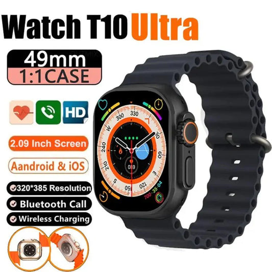 T10 Ultra 2 SmartWatch Pro – 1.99" AMOLED Fitness Tracker with Bluetooth Calls & 24/7 Health Monitoring